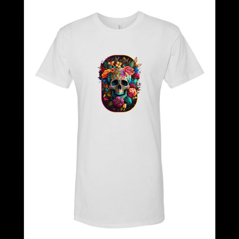 BELLA CANVAS MEN'S LONG BODY URBAN TEE 3006 Skeleton Love and Flowers . Days Gone By